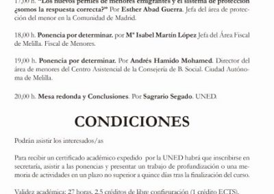 II Seminario Internacional sobre menores no acompañados a través de las fronteras