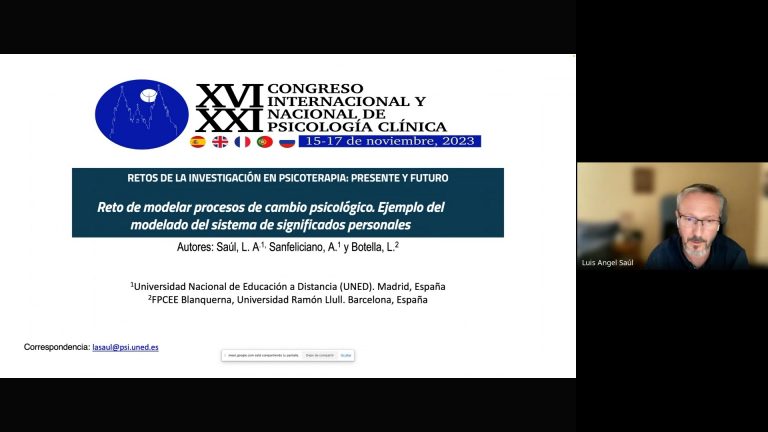 El Reto de Modelar Procesos de Cambio Psicológico. Modelado del Sistema de Significados Personales