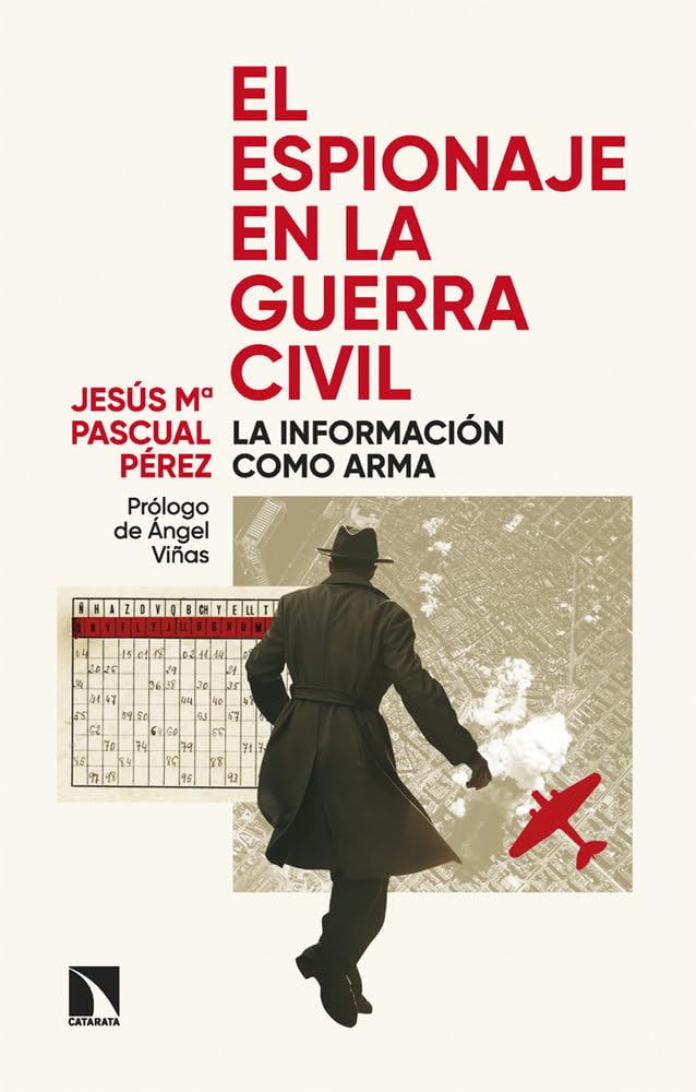 Portada del libro en la que se ve a un espía con una avioneta la fondo