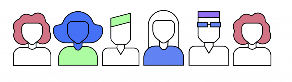 block of people